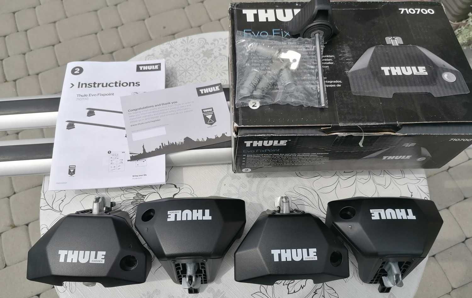 Bagażnik Dachowy Thule 7107 Stopy Nowe Belka AeroBar