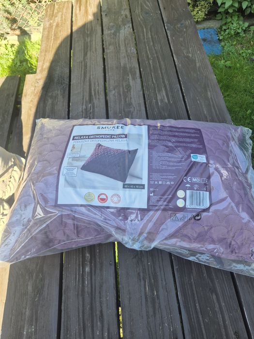 Smukee relaxa 40x60 poduszka ortopedyczna bordowa