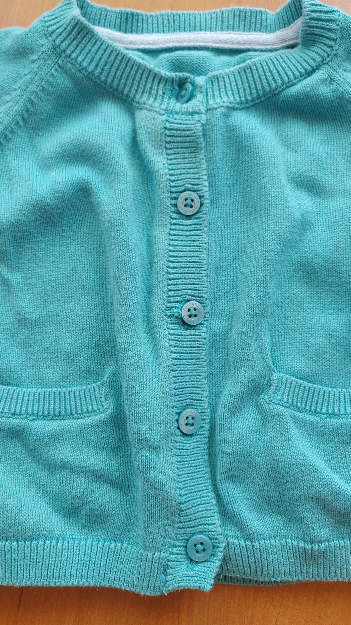 Sweterek rozpinany M&S dla dziewczynki rozm 74 (6-9 mcy)