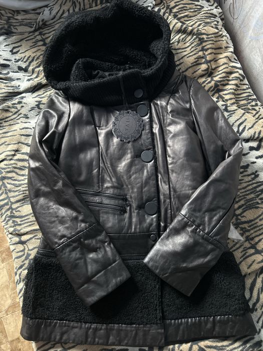 Куртка зимова шкіряна