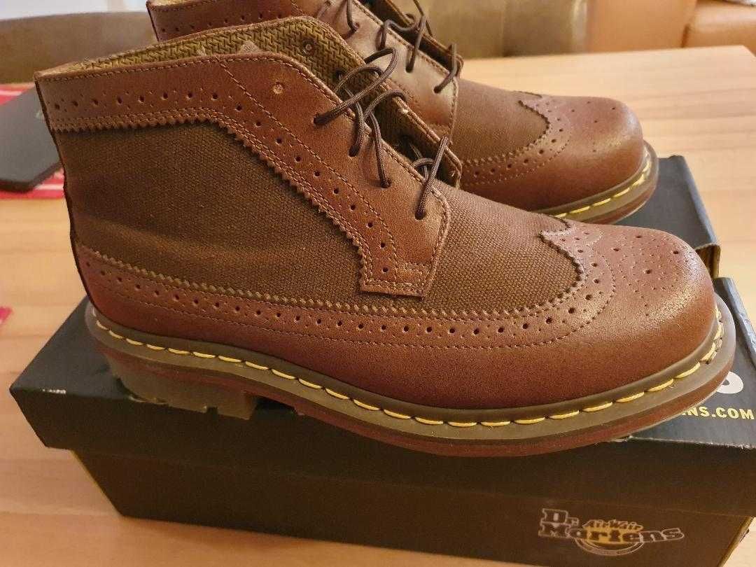 Dr. Martens - glany brązowe, wyjątkowy model.