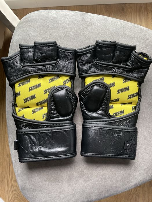Rekawice mma storm cloud , nowe , skóra naturalna