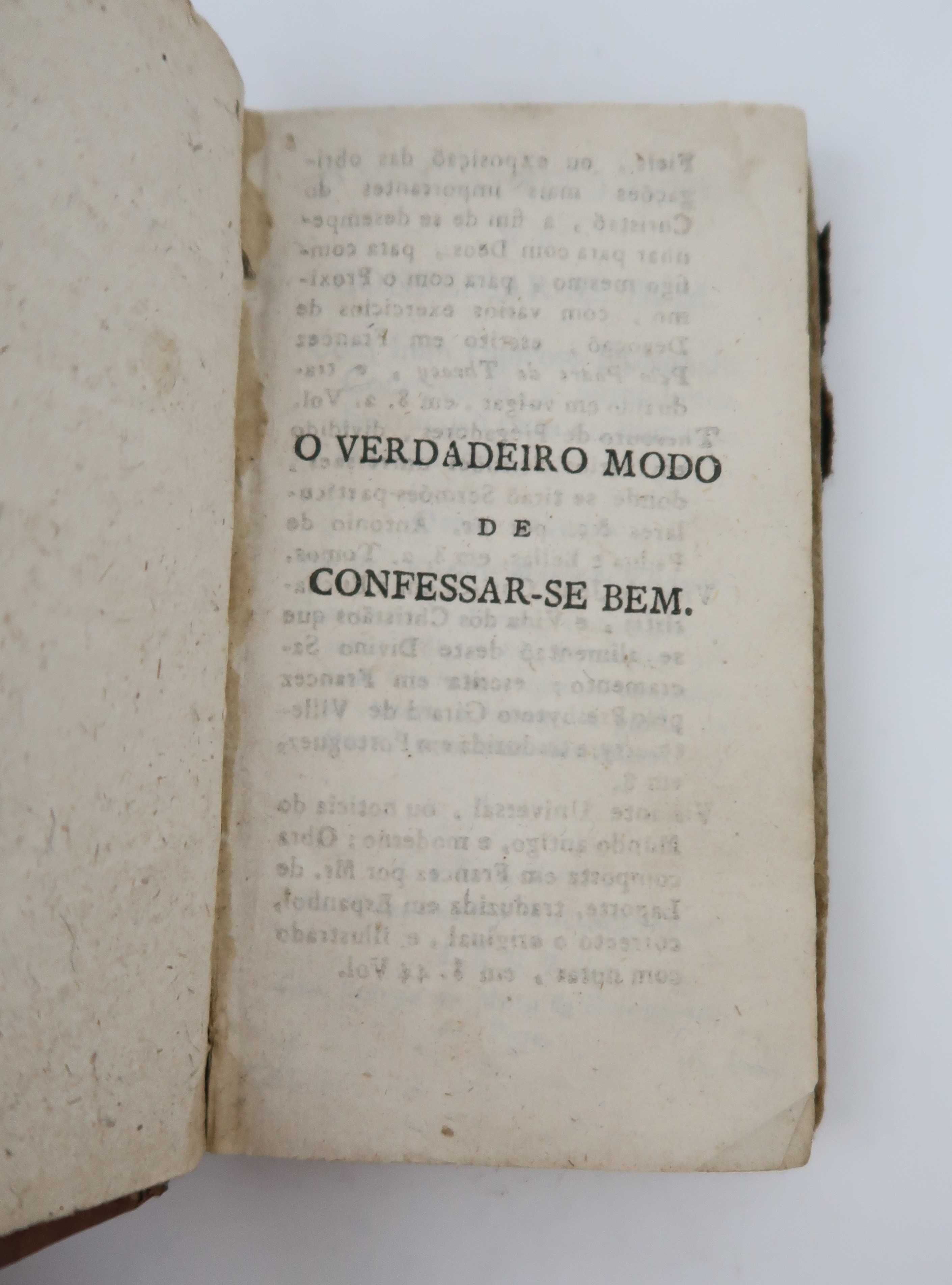 Missal de 1807 - O verdadeiro modo de confessar-se bem