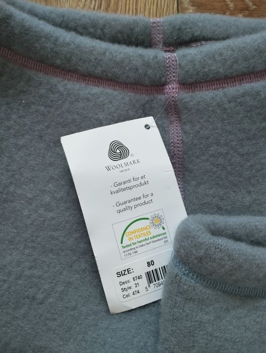 Spodnie puszki marathon woolmark 100 % Merino wool 80