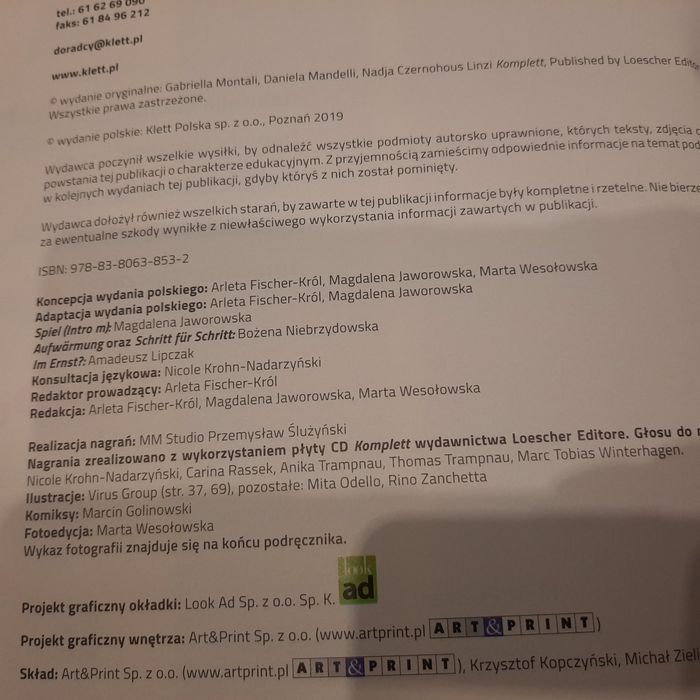 Podręcznik do niemieckiego Komplett plus 1