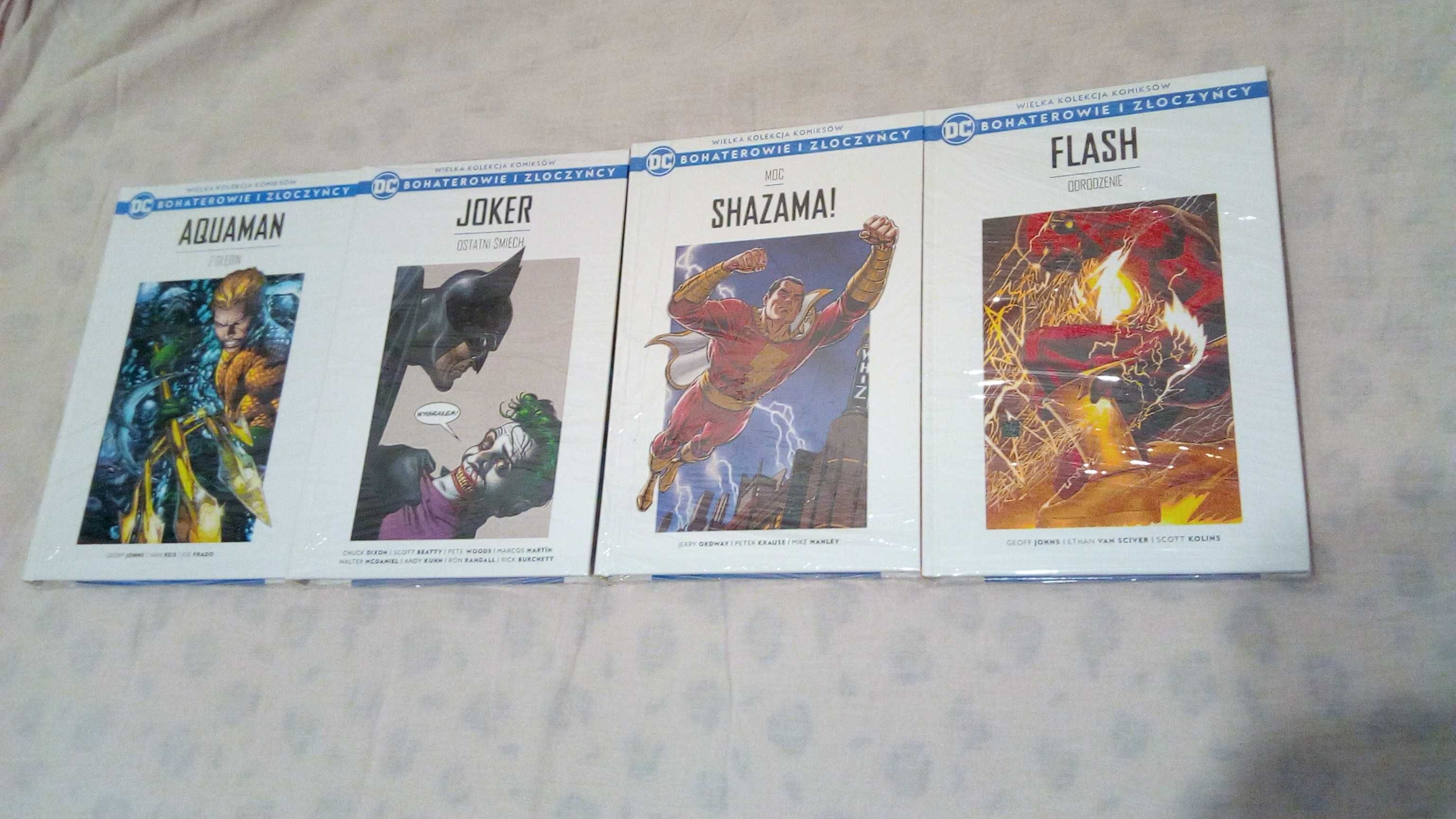 Zestaw 4 komiksów - Bohaterowie i Złoczyńcy - outlet (Joker, Flash)