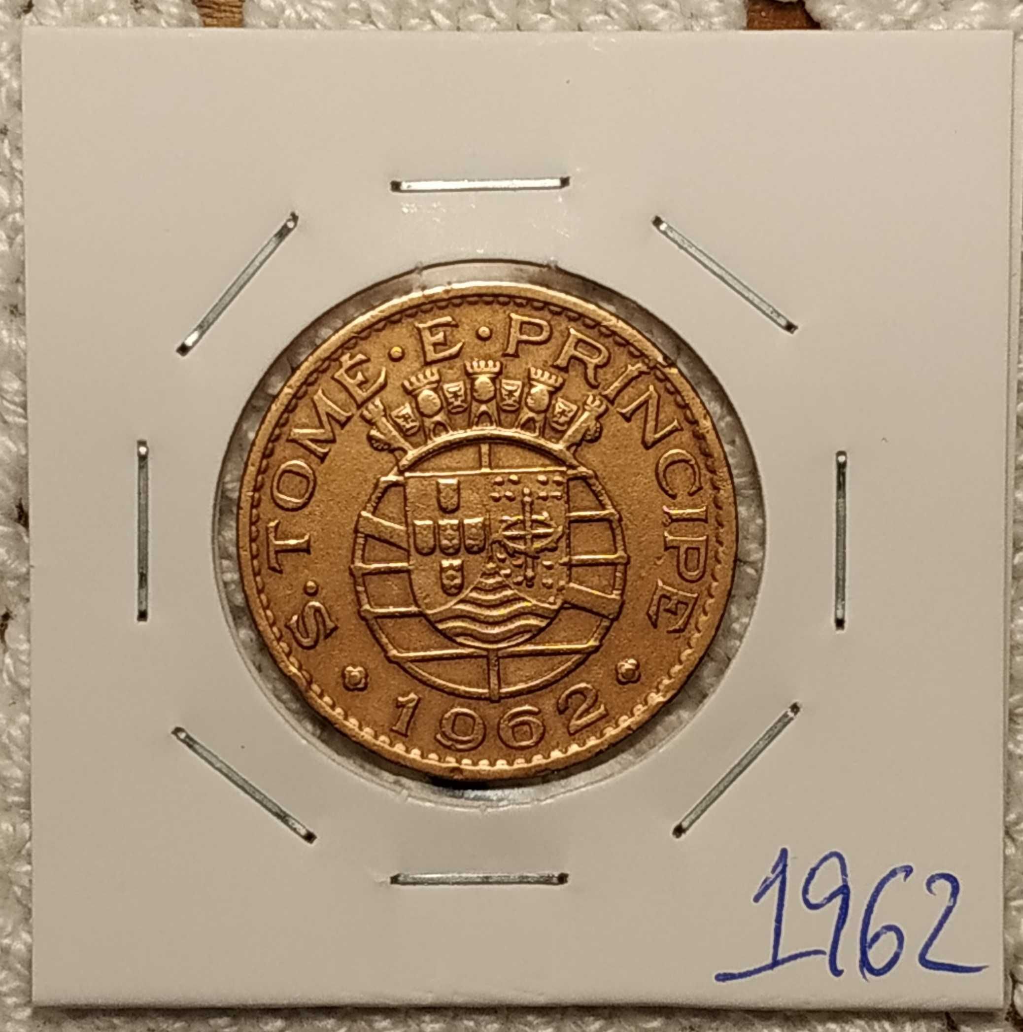 S. Tomé e Príncipe - moeda de 1 escudo de 1962