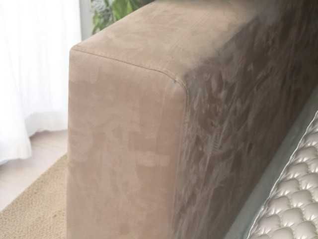 Cama Castanha e Bege c/ Colchão | Nova | Entrega Grátis