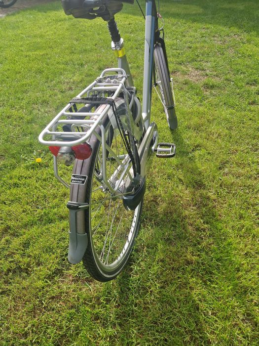Rower miejski Gazelle Aristo rama 21 cali koło 28 " srebrny