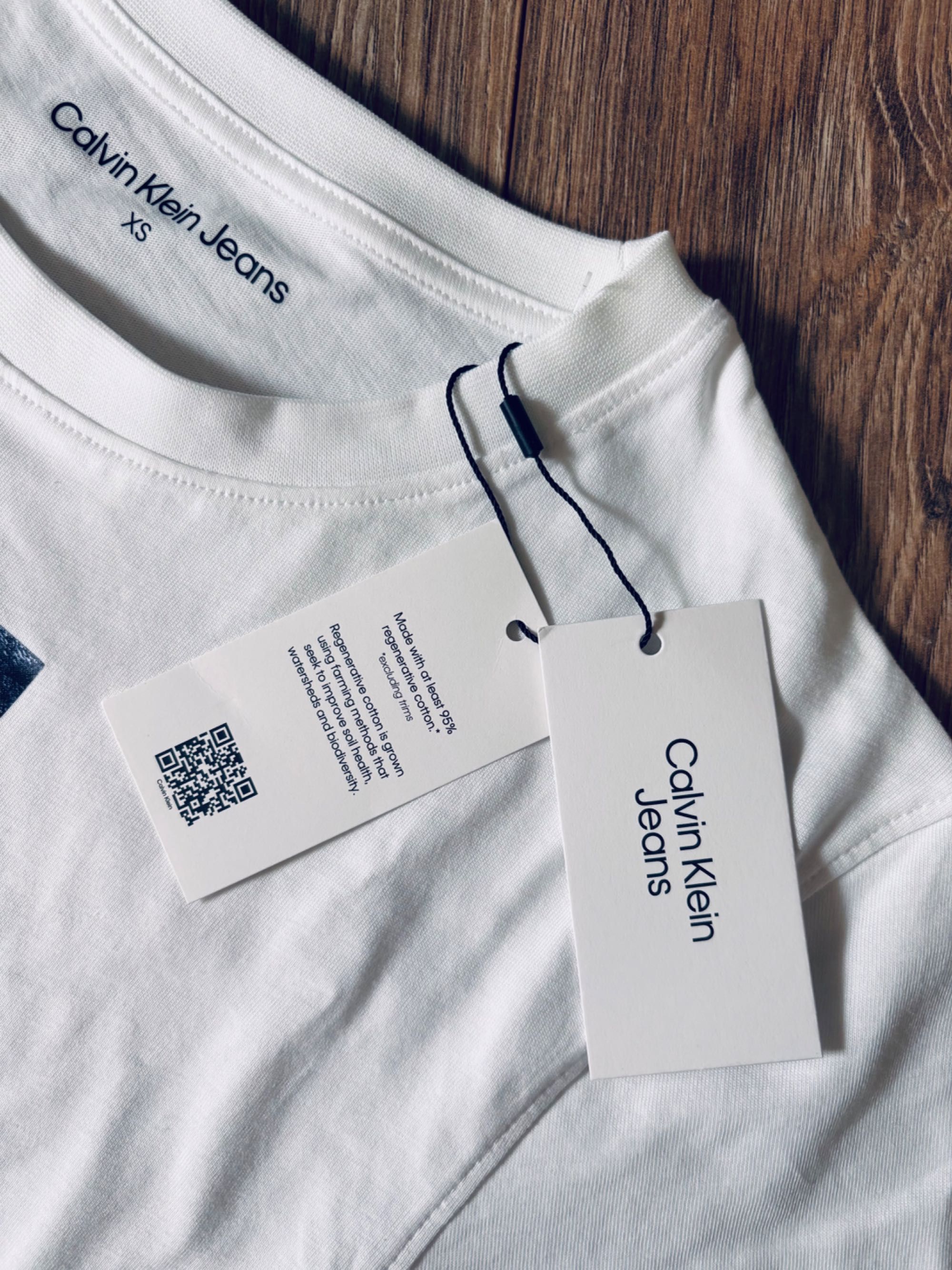 Calvin klein Jeans koszulka damska nowa xs/s biała