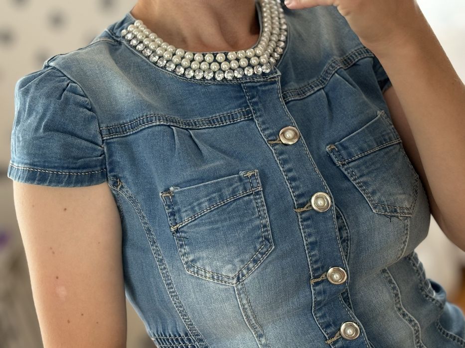 Продам джинсовий сарафан