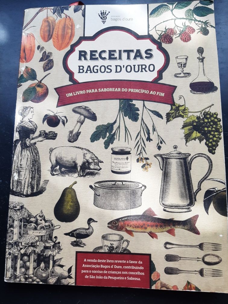 Livro culinária Receitas Bagos D'Ouro