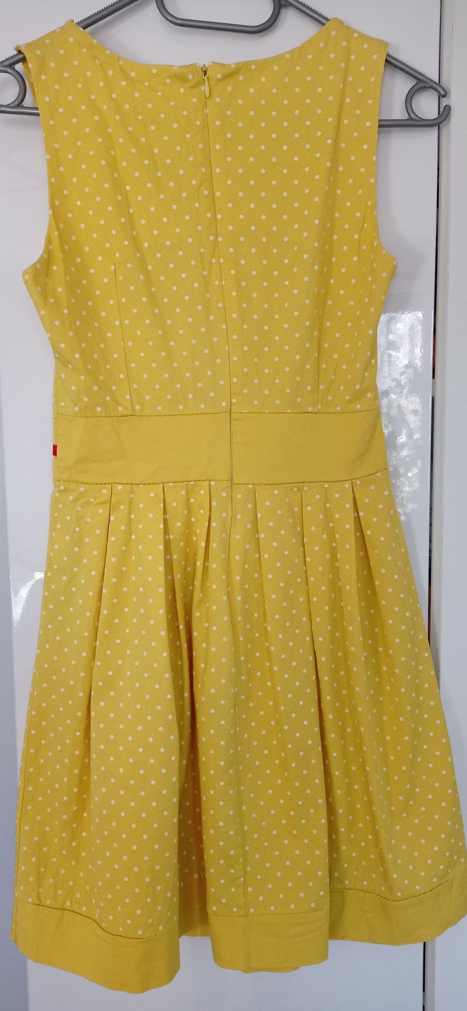 Żółta sukienka r.36