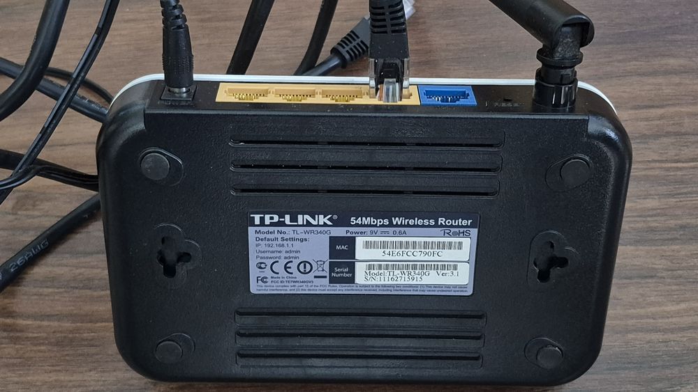 Роутер TP-Link54 Mbps Wireless TL WR340 G