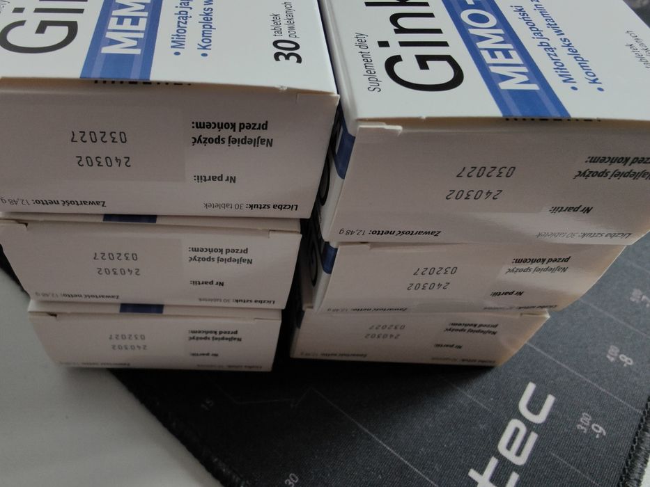 Ginkofar memo plus 6 opakowań zestaw