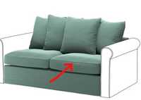 Ikea GRoNLID nowe pokrycie poduchy siedziska sekcji 2-os.