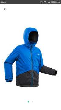 Куртка лижна зимова 100 для лижного спорту синя