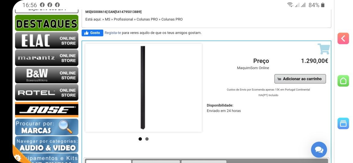 2 colunas AUDAC giax line array pro,   ,impecaveis VENDO OU TROCO