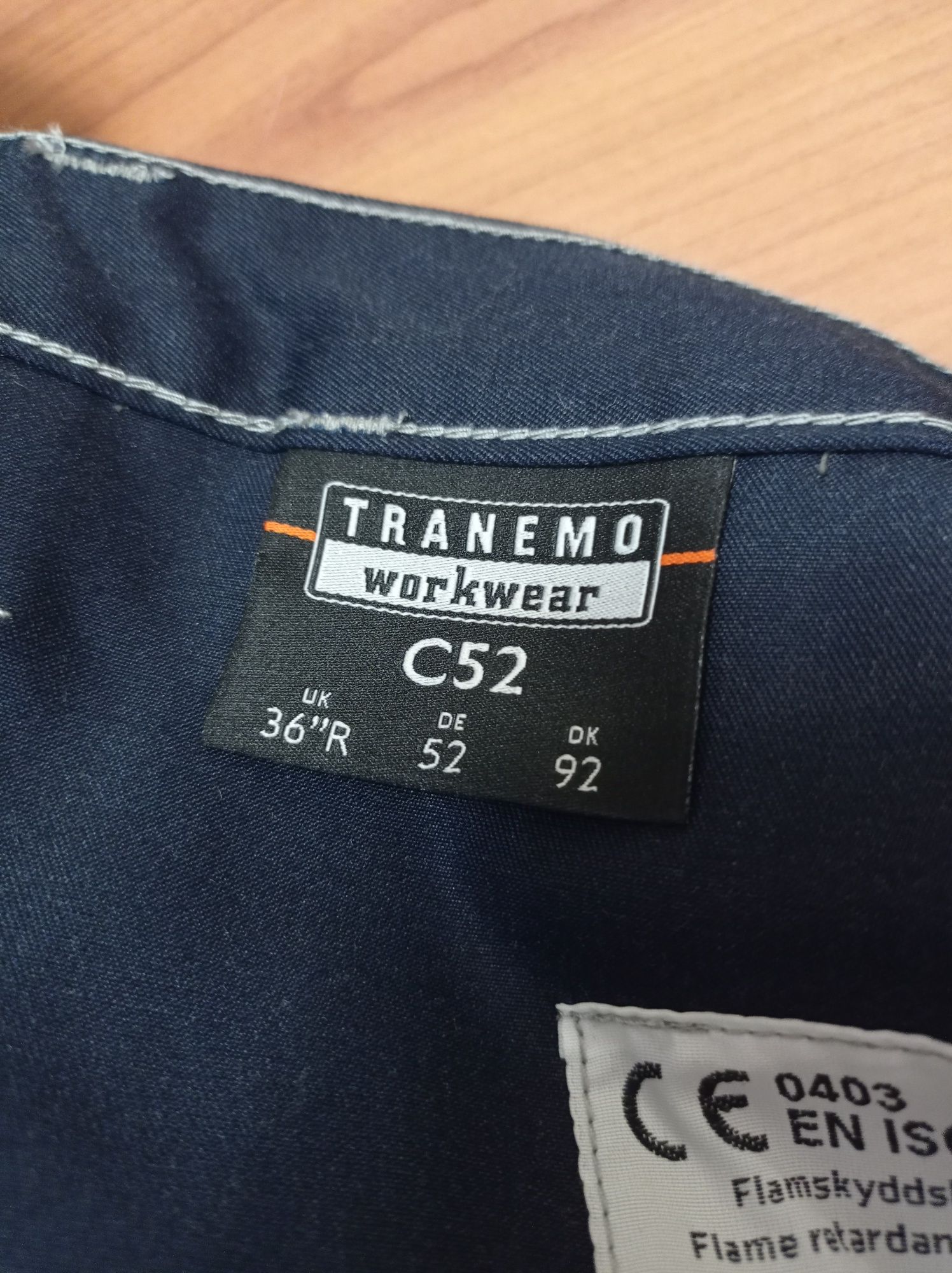Новые рабочие огнестойкие штаны Tranemo Workwear (р.52)