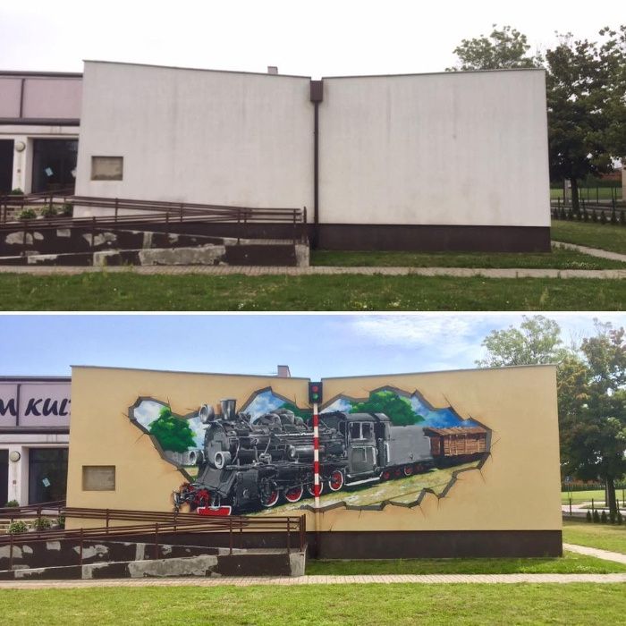 Murale artystyczne Graffiti Ekologiczne murale