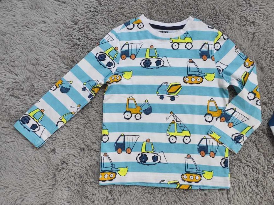 2 x bluzki w paski i auta r. 110