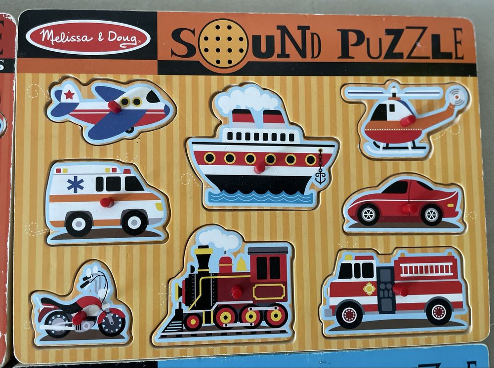Puzzle drewniane - Melissa&Doug, Goki