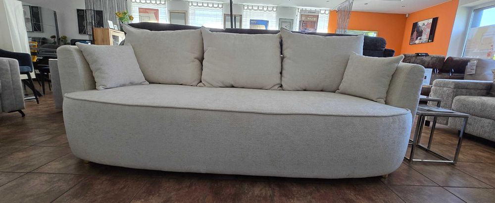 Piękna sofa RISEL z funkcją spania i pojemnikiem 235 cm Libro