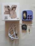 Телефон міні і17 фліп GSM 2 SIM SERVO purple