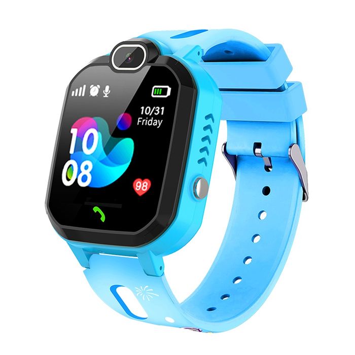 Wodoodporny Smartwatch Dziecięcy z GPS i SOS Niebieski