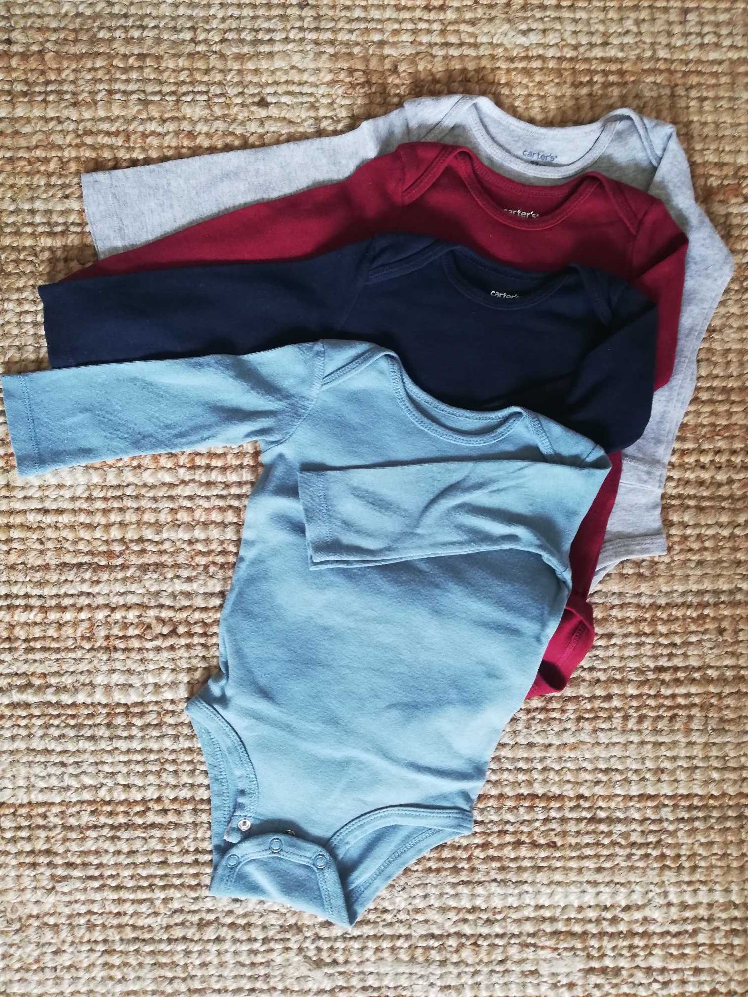 4 body niemowlęce z długim rękawem Carter's r. 80 (12m.) bawełna