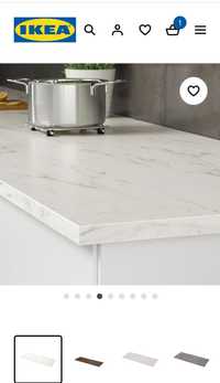 Bancada de cozinha Ikea efeito mármore 134cm