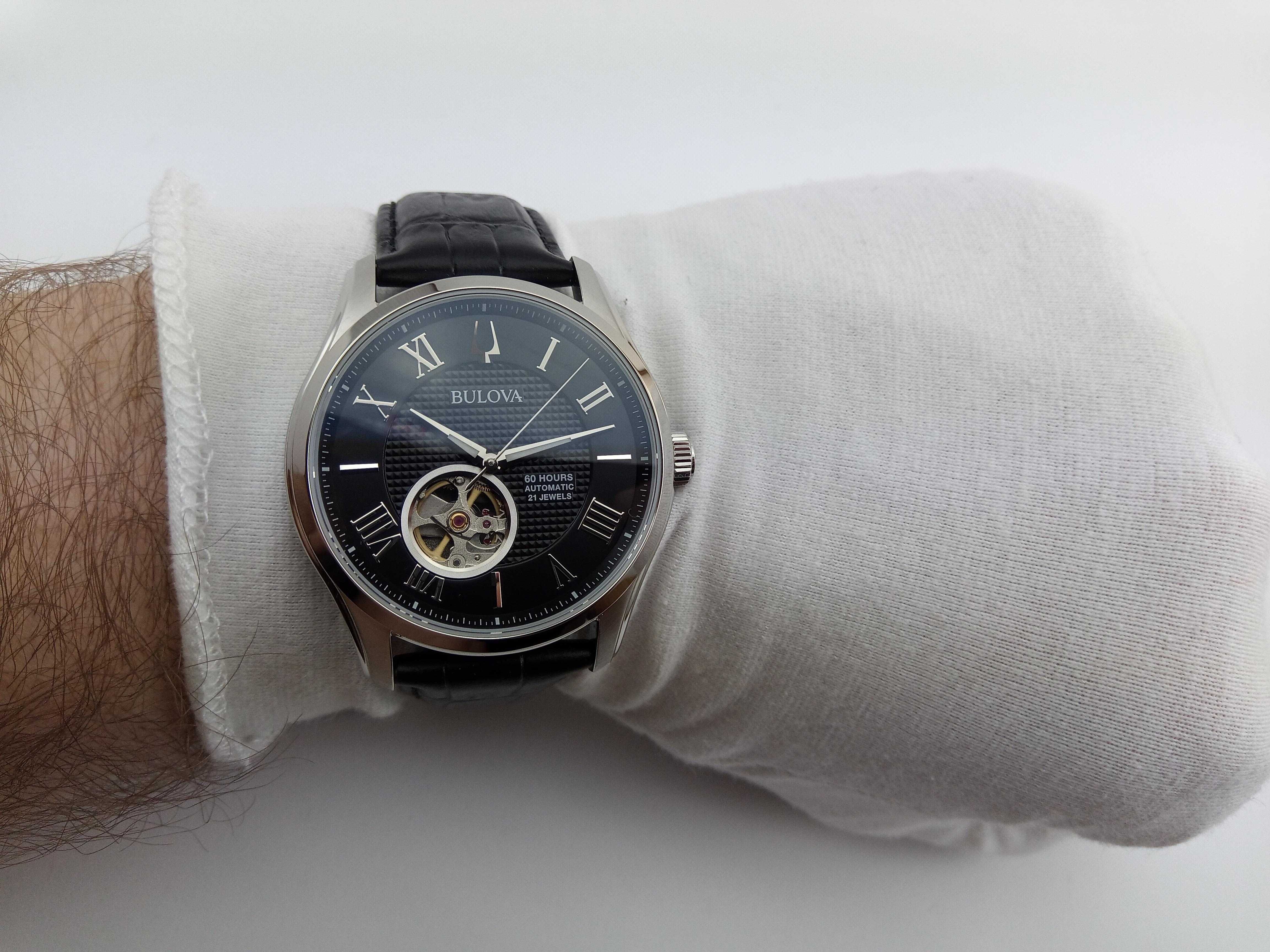 Мужские часы Bulova 96a217 механика с автоподзаводом, скелетон, сапфир