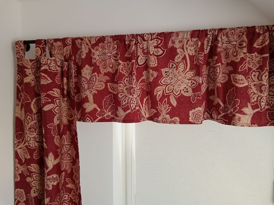 2x zasłona panel 3x lambrekin paisley boho hippie