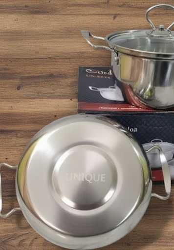 Набір каструль ∙ Нержавіюча сталь ∙ Термостійкі скляні кришки.Кастрюлі