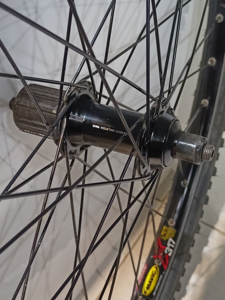 Koło tylne Mavic XM317/Shimano Deore FH-M590/DT 26' v-brake