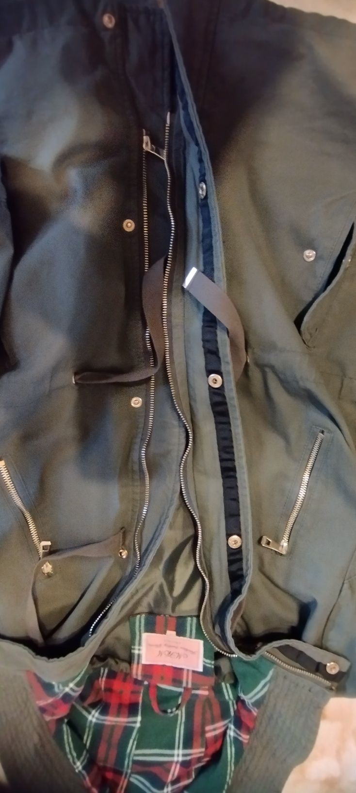Parka koloru khaki M