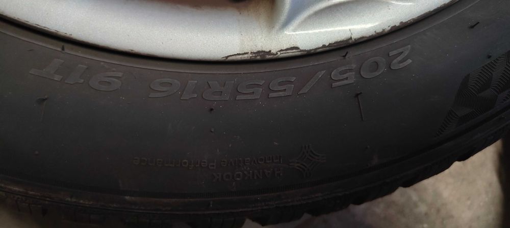 Opony zimowe Hankook 205/55 R16 91T + alufelgi Audi A3