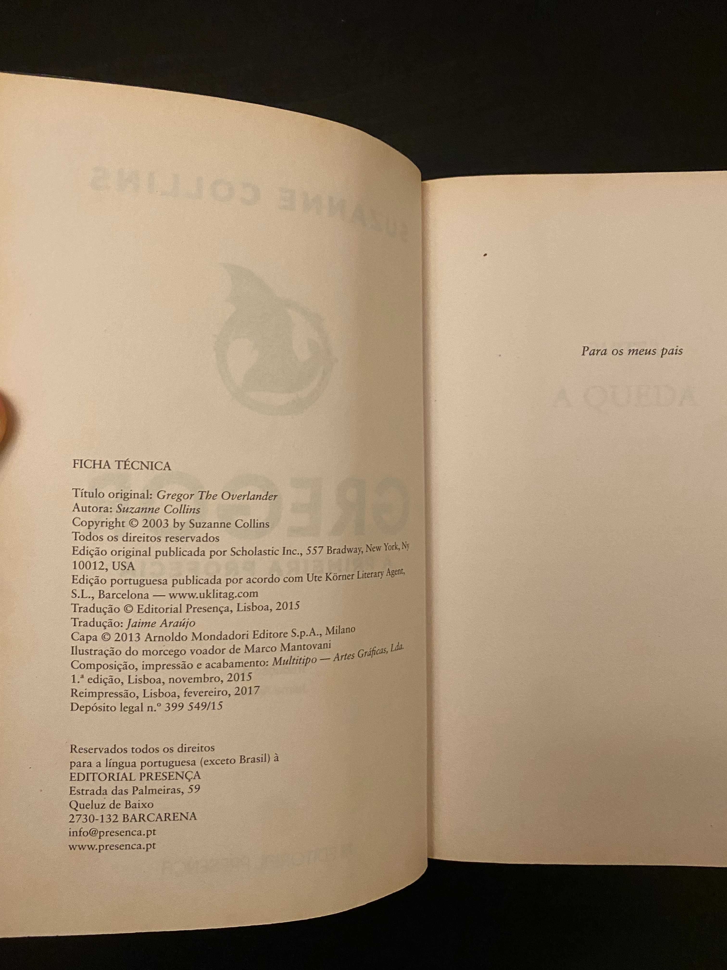 Livro Gregor - A Primeira Profecia de Suzanne Collins