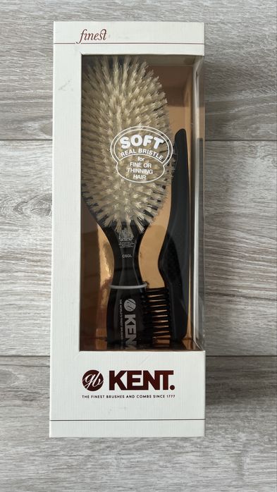 Щітка Kent з натуральною щетиною, розчіска расческа