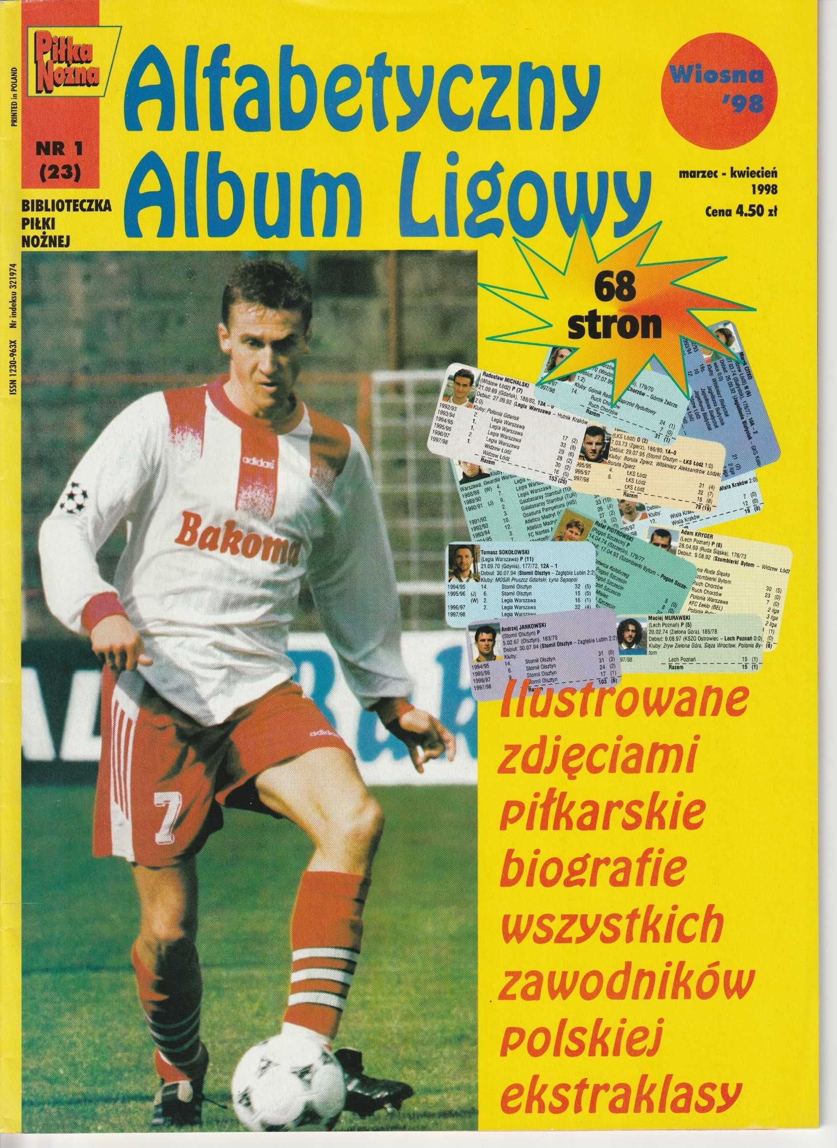 PIŁKA NOŻNA Alfabetyczny Album Ligowy - 1998