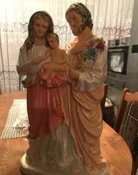 Керамічна фігура, Марія та Йосиф з немовлям Ісусом