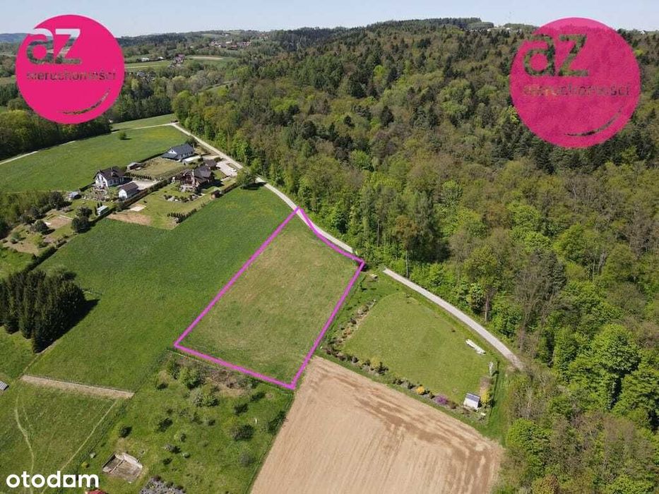 Malownicza, widokowa działka budowlana koło Gorlic