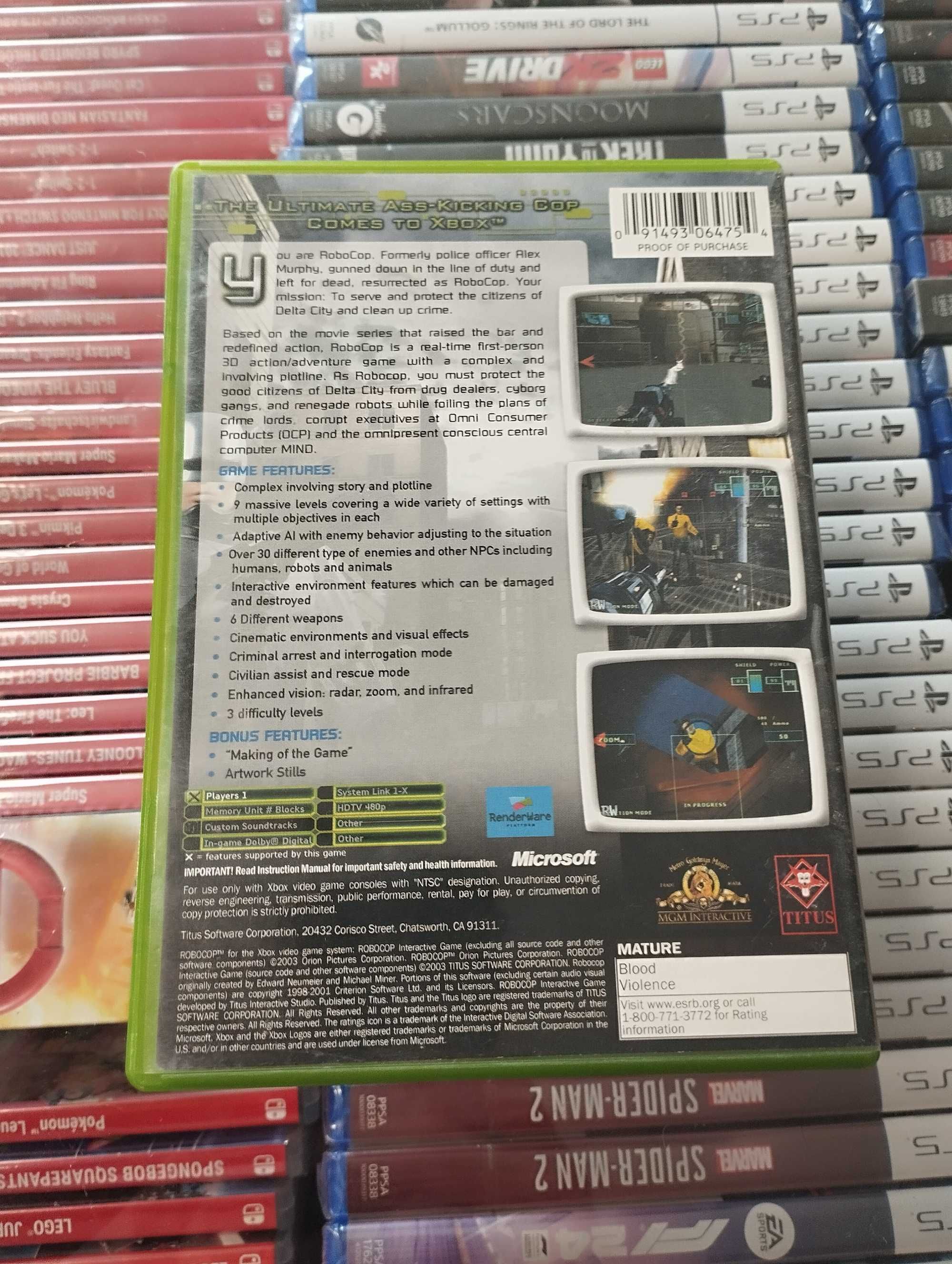 NTSC USA Robocop [xbox]