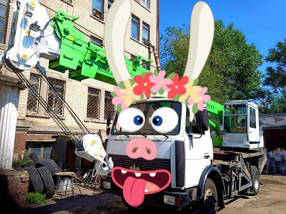 Автокран аренда , услуги в  г. ДНЕПР . НДС .