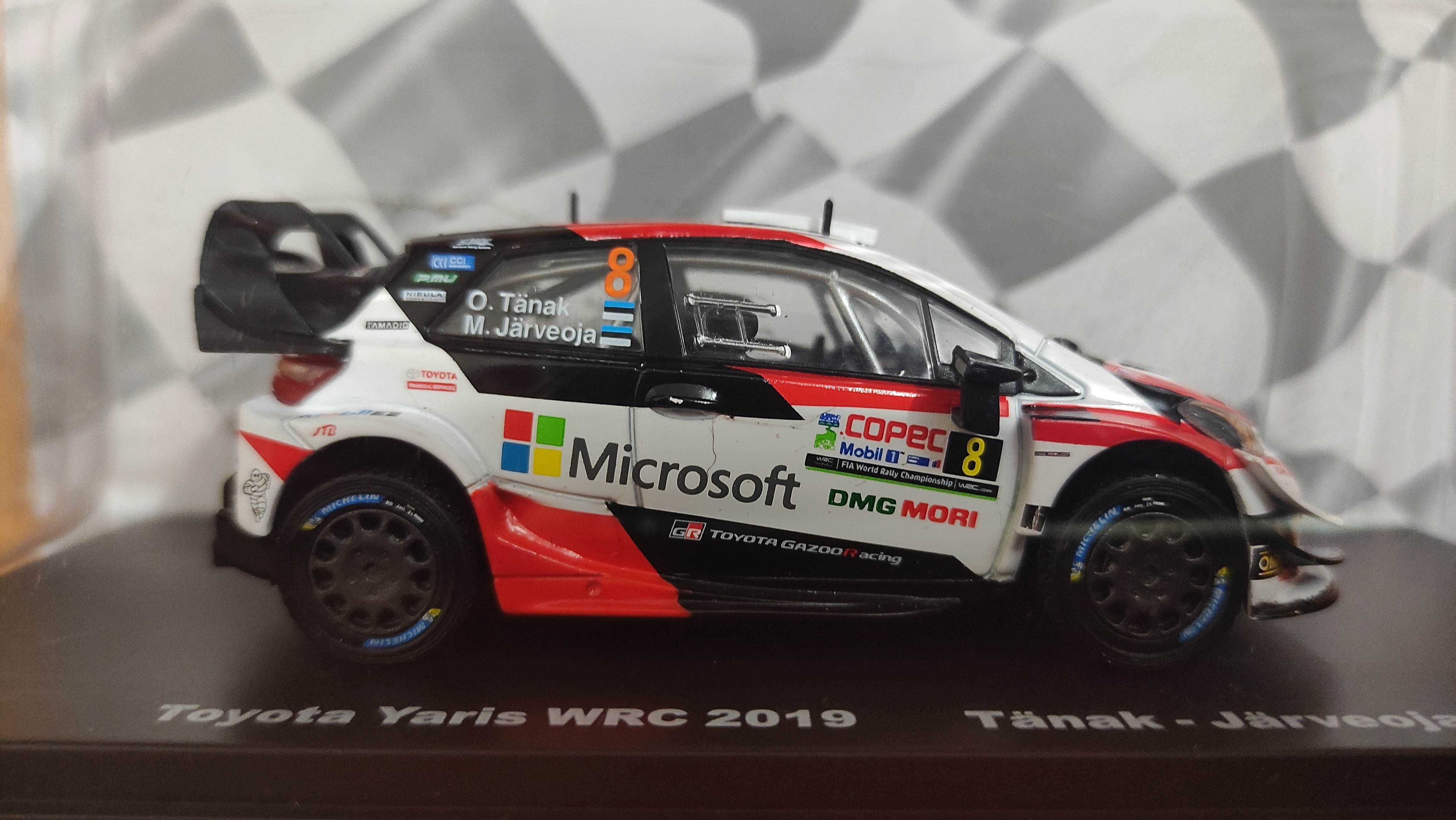 Miniatura 1/43 1:43 Toyota Yaris WRC Tänak/CHILE 2019 modelismo rally