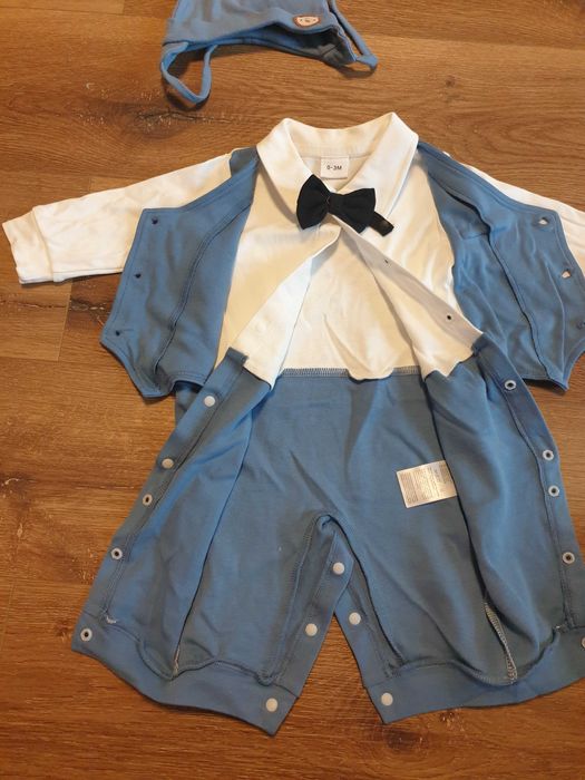 Elegancie ubranko dla chłopca r.62 chrzest