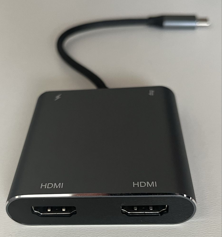 Konwerter USB-C na HDMI x2 + USB + PD 3.0 do laptopa i telefonu