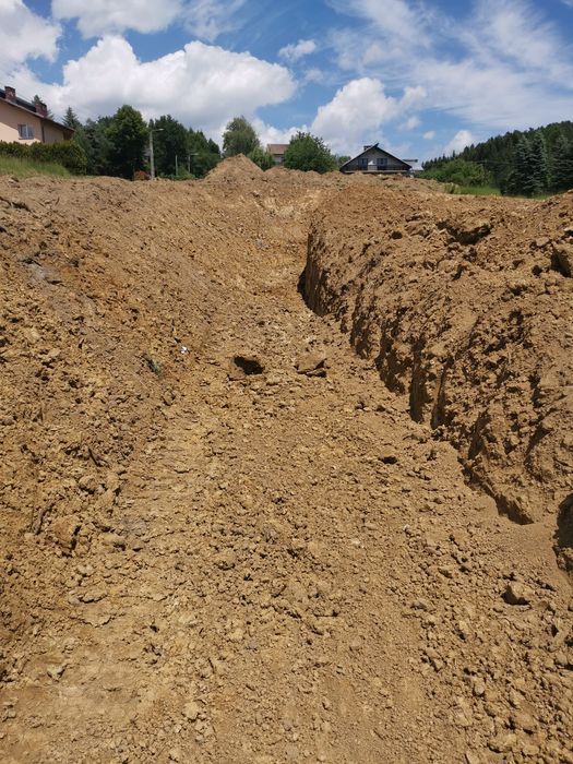 Ziemia z wykopu na podwyższenie, wyrównanie terenu Naszacowice