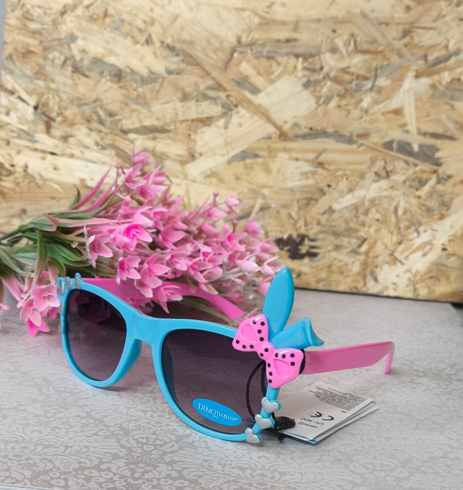 Okulary przeciwsłoneczne dziecięce dziewczęce UV 400 Nowe.