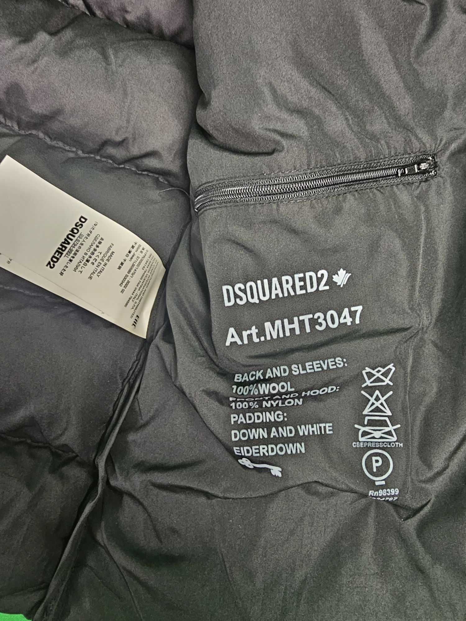 Kurtka męska zimowa granat dsquared2 kurtki